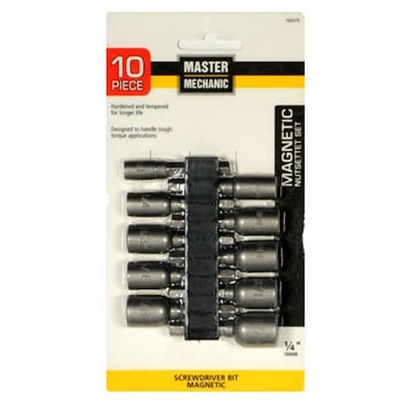 Disston Disston 160379 Master Mechanic Magnetic Nutsetter Set - 10 Piece 160379